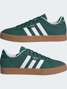 Adidas Daily 3.0 'Collegiate Green Gum' Size 10 Mens IF7487 Skate
